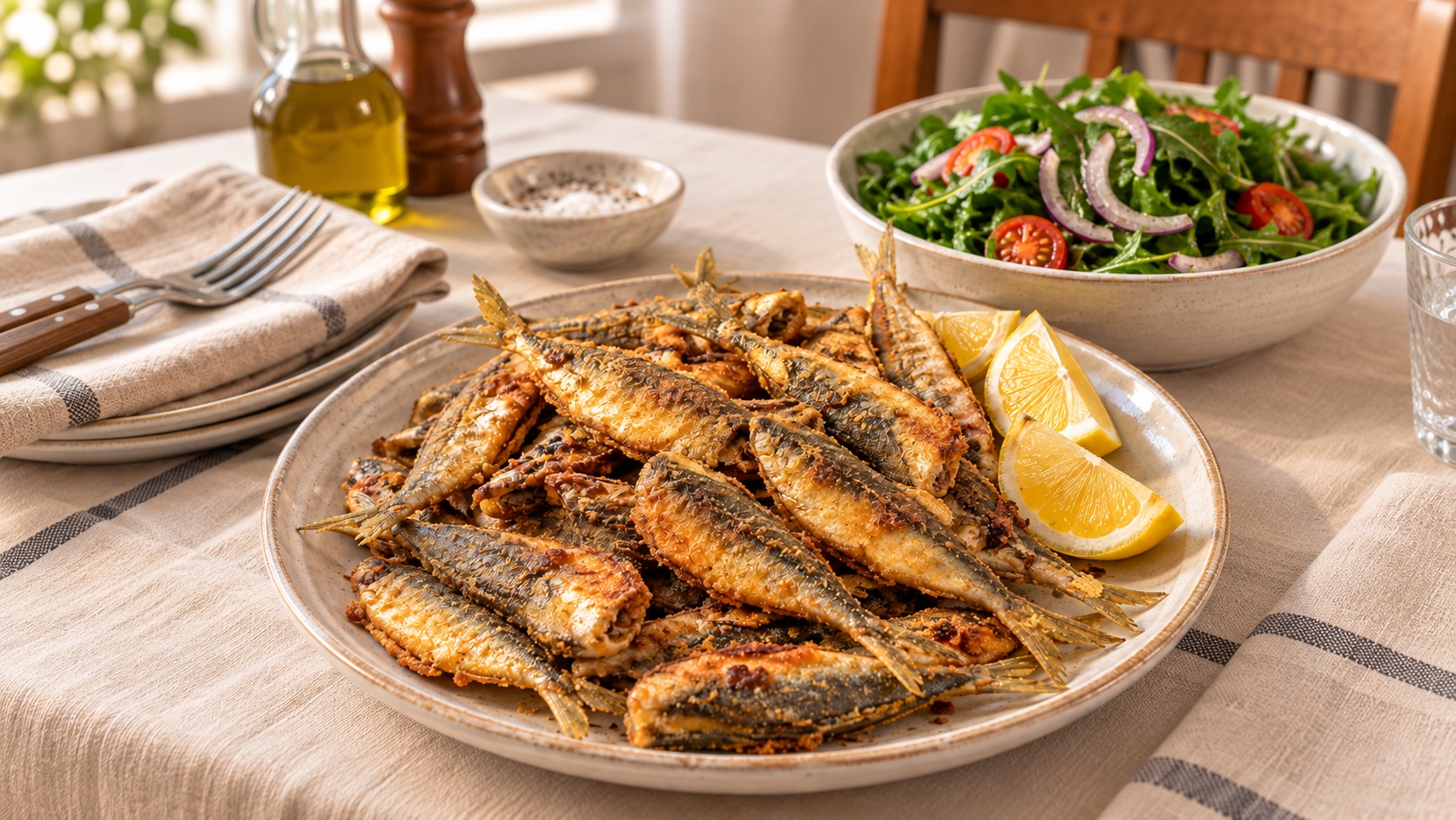 25 Eylül Cuma Tava İstavrit ve Roka Salatası Menüsü